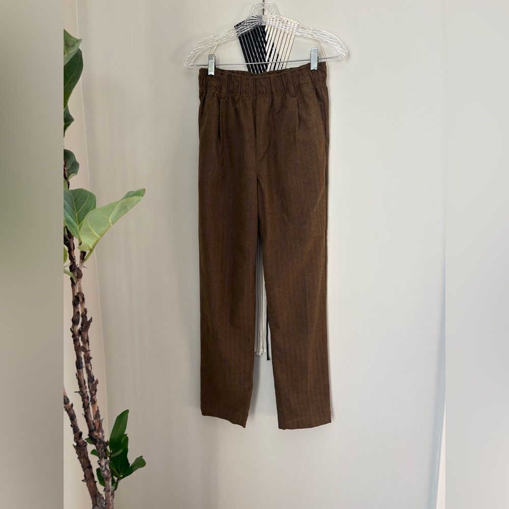 Gap Pull On Brushed herringbone pant